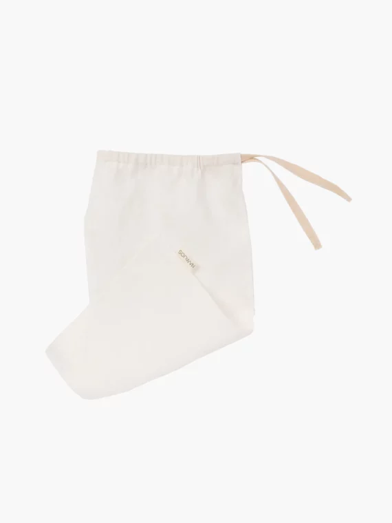 Stoffbeutel aus Hanf Cremeweiß