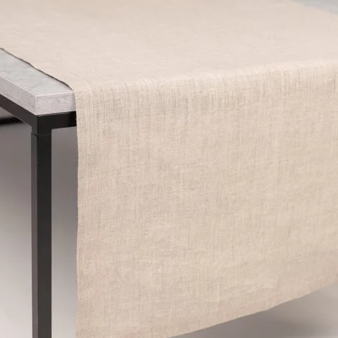 Tischläufer aus Hanf natur