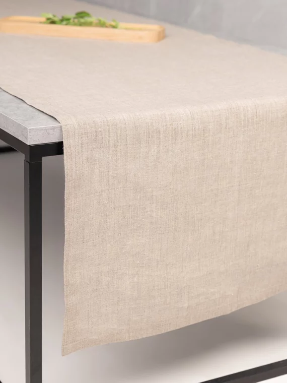 Tischläufer aus Hanf natur