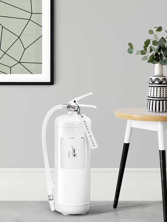 Feuerlöscher mit Manometer White/Silver