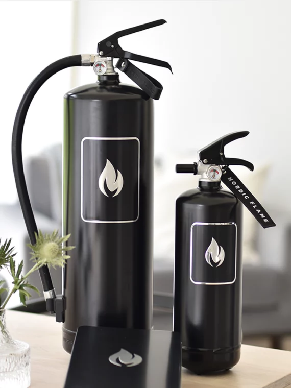 Feuerlöscher mit Manometer Black/Silver