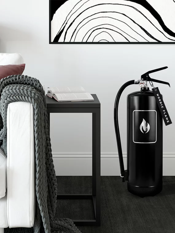 Feuerlöscher mit Manometer Black/Silver