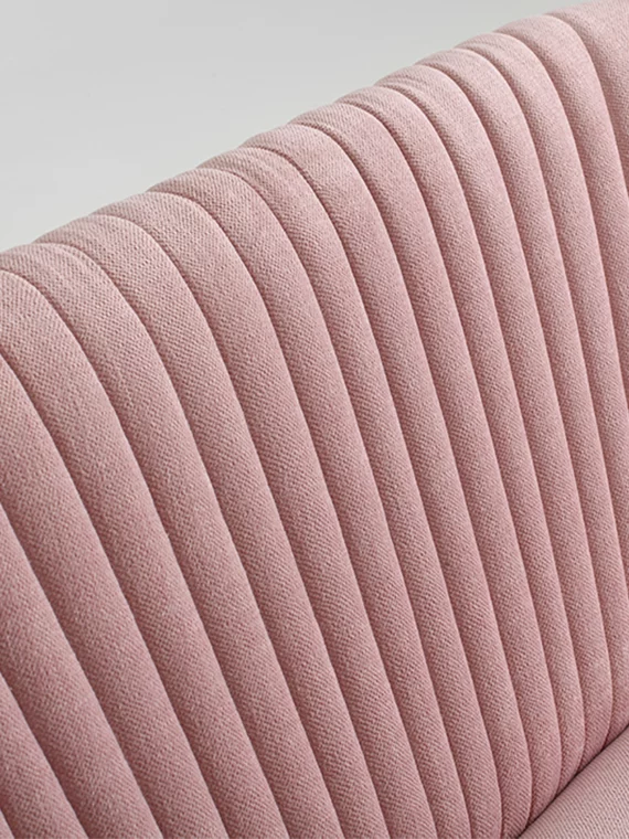 Retro 2-Sitzer Sofa Harry | Rosé Meringue