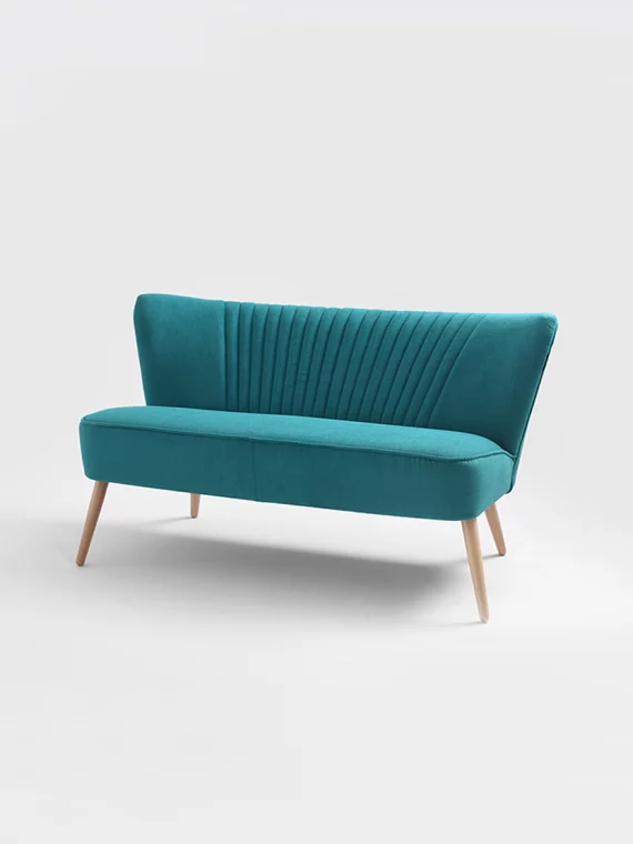 Retro 2-Sitzer Sofa Harry | Turquoise