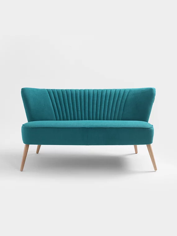 Retro 2-Sitzer Sofa Harry | Turquoise
